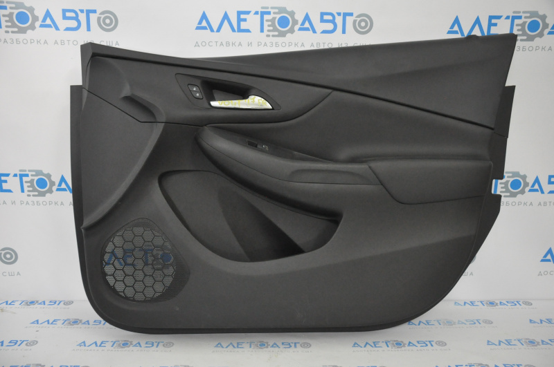 Door trim card front right Chevrolet Volt 16- black leather, minor scratches