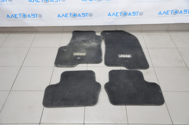 Set of floor mats for Jeep Patriot 11-16, cloth, black, dry cleanable