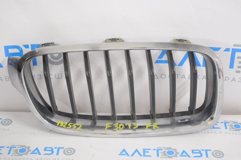 Radiator grill right BMW 3 F30 4d 12-18 for polishing