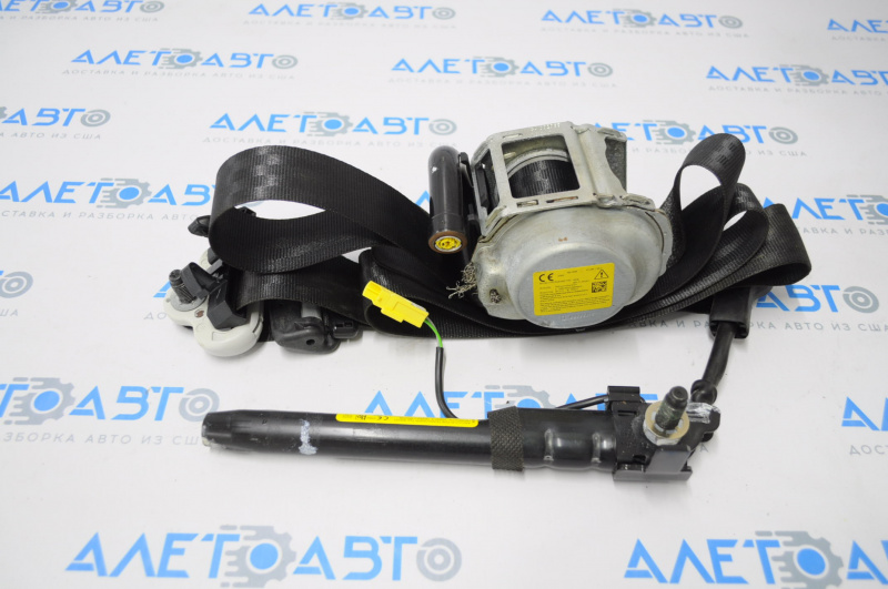 Passenger seat belt with tensioner Fiat 500X 16-17 black shot