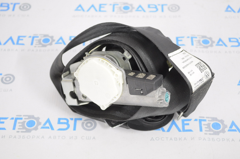 Passenger seat belt VW Jetta 11-18 USA black shot