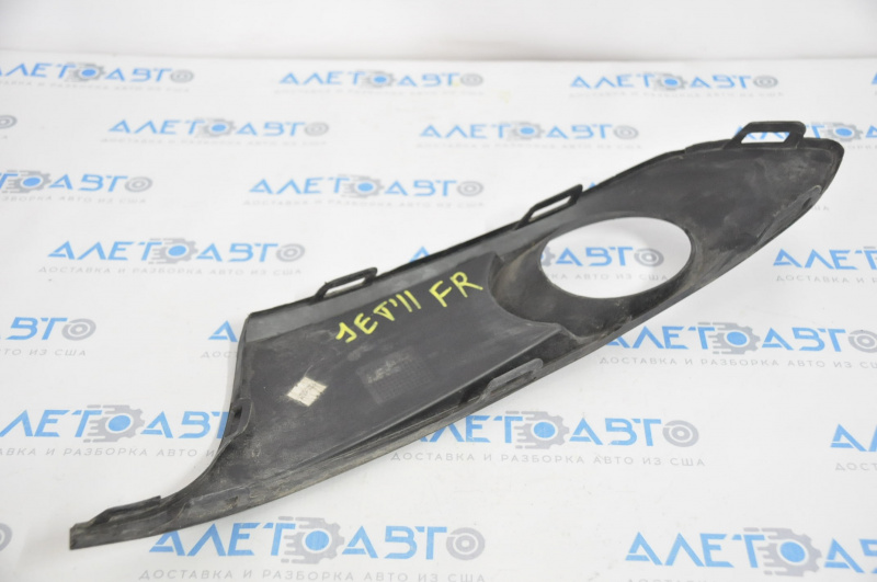 Front bumper grille side right VW Jetta 11-14 USA under fog lights