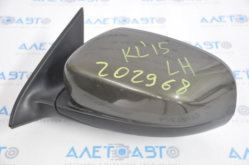 Left side mirror assembly Jeep Cherokee KL 14-18 3 pins, green