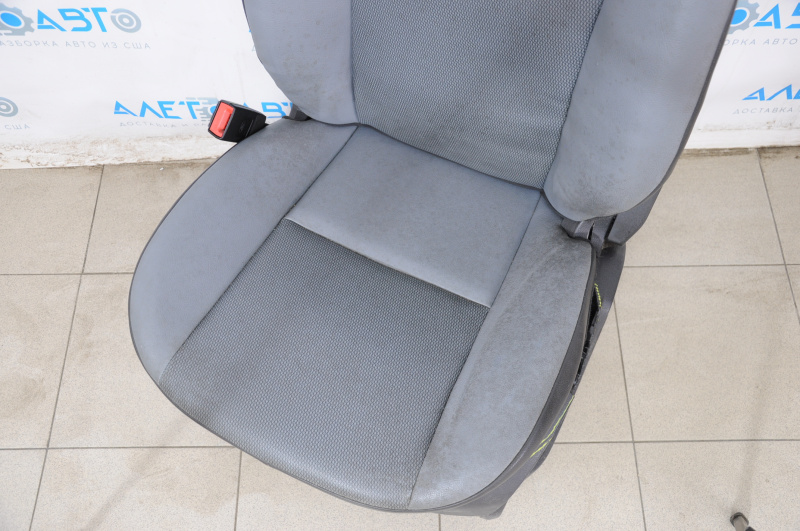 Driver's seat Ford Transit Connect MK2 13-18 without airbag, gray leather, def plastic, for cleaning
