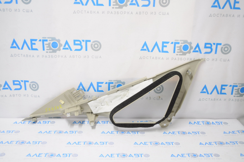 Rear pillar trim window right Ford Fiesta 11-19 gray, plastic turned white