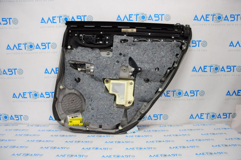 Door trim card rear left Toyota Highlander 14-16 under JBL with curtain gray