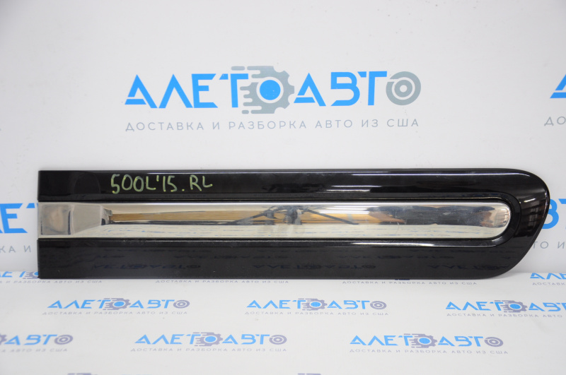 Door trim lower rear left Fiat 500L 14-16 with chrome, black