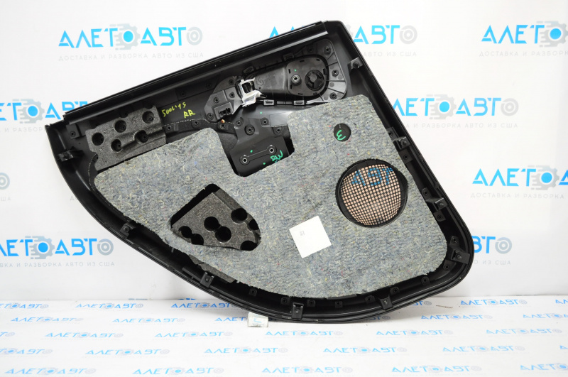 Door trim card rear right Fiat 500L 14-17 black with brown insert
