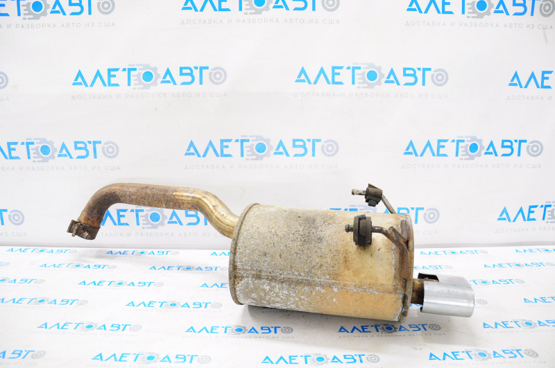 Muffler rear part with barrel Fiat 500 12-17 with chrome tip