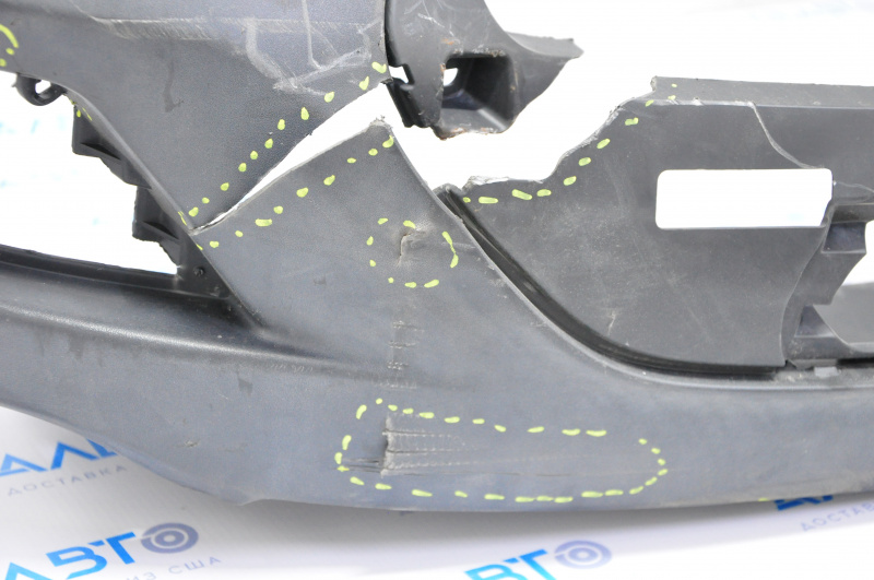 Rear bumper bare Ford Escape MK3 13-16 pre-restoration, tears, scratches