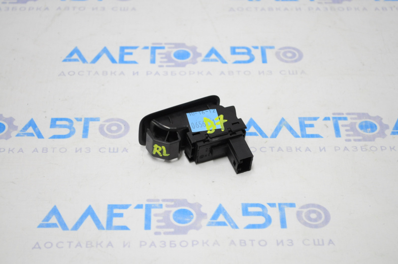 Rear left window lift control for VW Passat B7 12-15 USA, black with chrome, automatic, with black trim