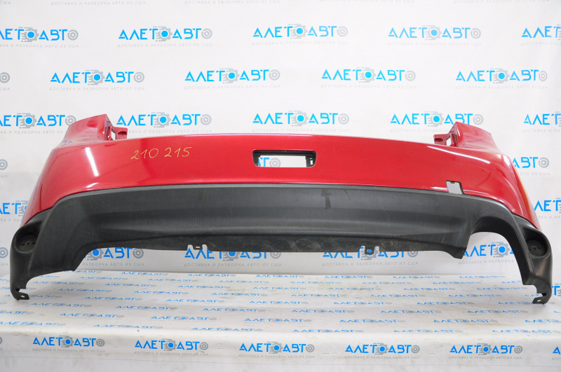 Rear bumper bare Mitsubishi Outlander Sport ASX 11-15 prerest, red, breakage crepe, scratch