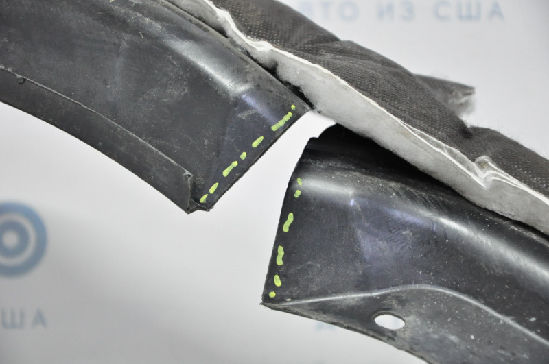 Front right fender liner Honda Accord 13-15 pre-restoration, missing parts, tears