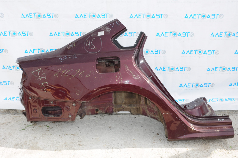 Quarter wing rear right VW Passat b7 12-15 USA burgundy, dents