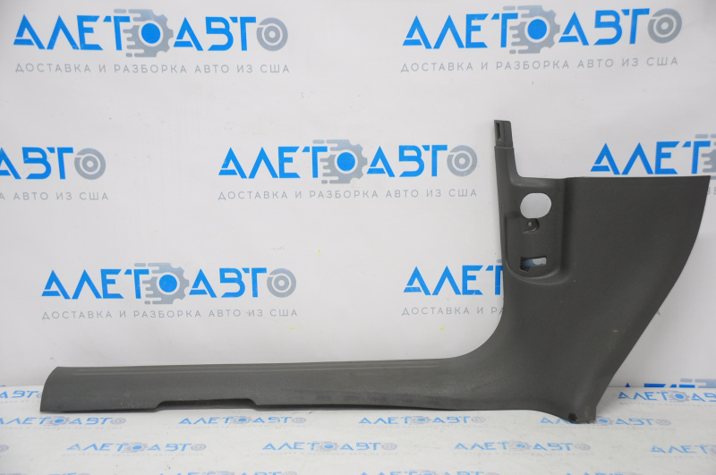 Door sill trim inner front left Audi Q5 8R 09-17 dark gray, worn