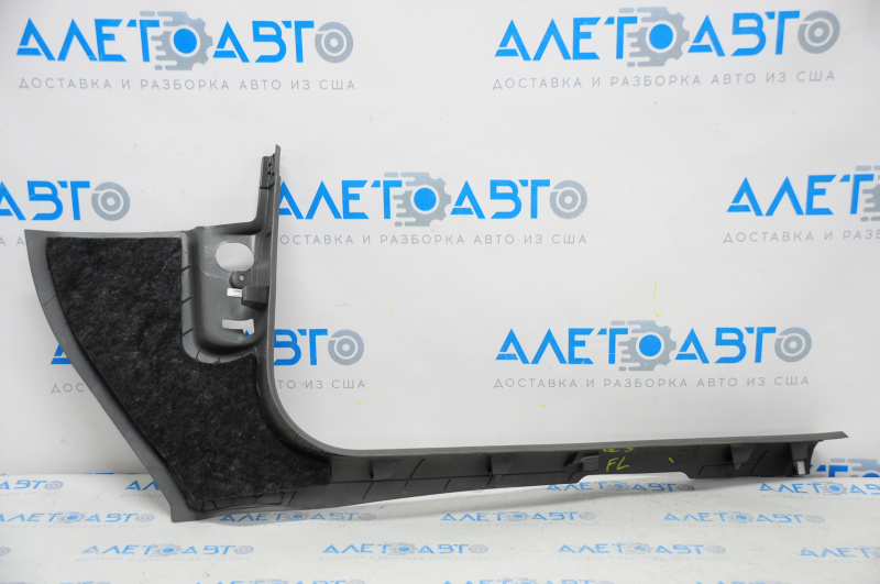 Door sill trim inner front left Audi Q5 8R 09-17 dark gray, worn