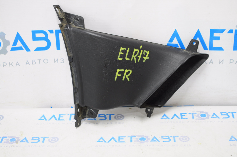 Front right bumper air duct Hyundai Elantra AD 17-18 prerest without fog lights