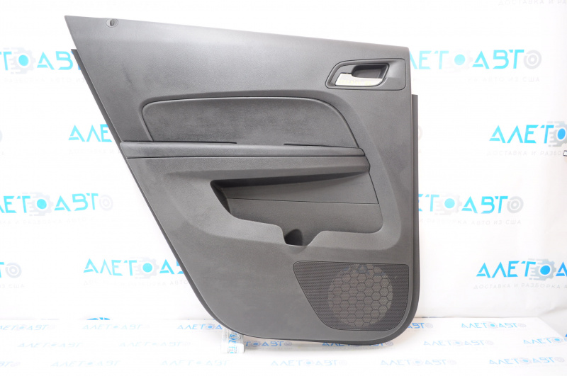 Door trim card rear left GMC Terrain 10-17 black, dents, scratches