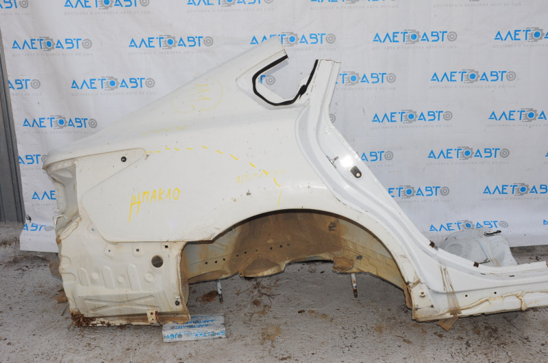 Quarter wing rear right Nissan Altima 13-15 pre-rest white, after repair