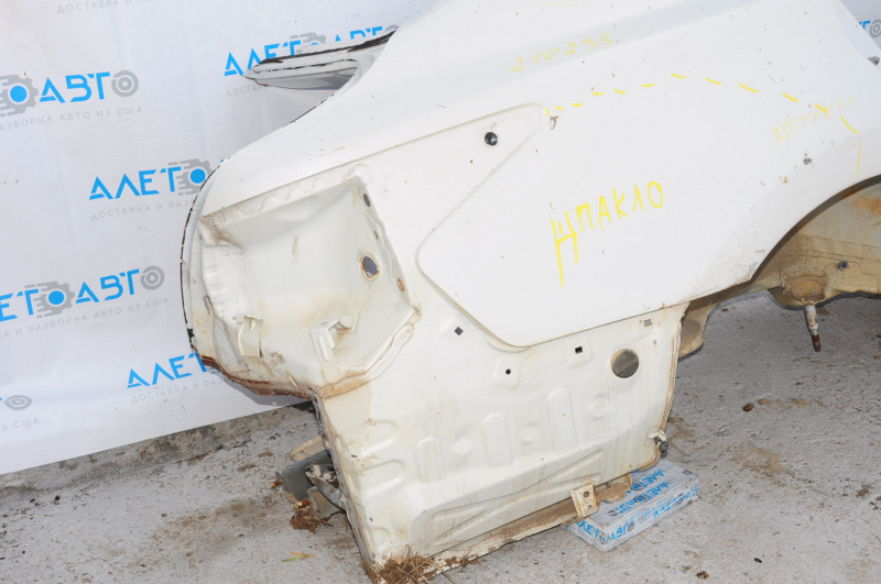 Quarter wing rear right Nissan Altima 13-15 pre-rest white, after repair
