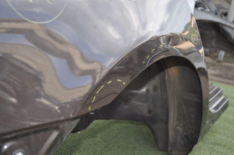 Quarter wing rear right VW CC 08-17 brown, dents on sunset