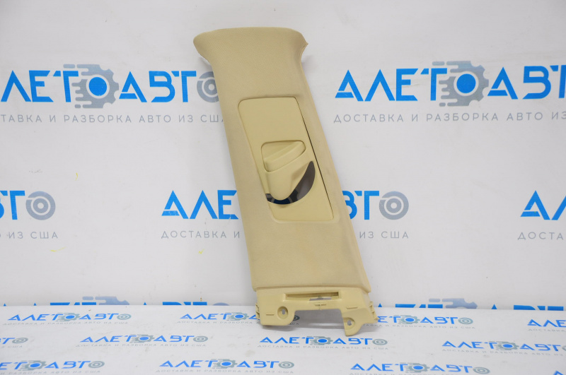 Left center pillar trim, upper belt, Toyota Avalon 13-15, beige