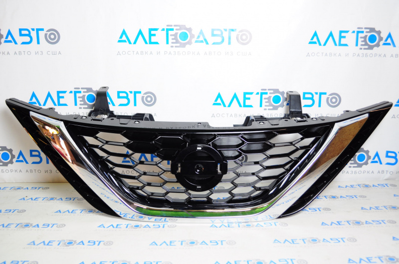 Radiator grill grill Nissan Sentra 16-19 rest, without emblem