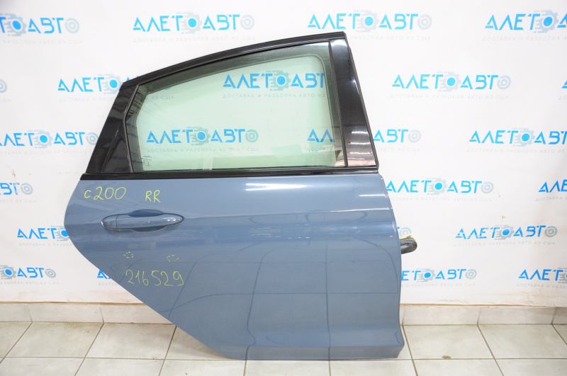 Door assembly rear right Chrysler 200 15-17 blue PAG, butts