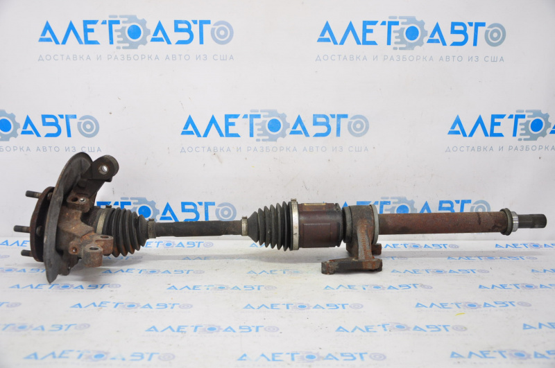 Trunnion with hub front right Jeep Patriot 11-17 with casing, with drive, thread defect