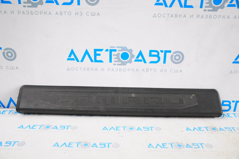 Door sill trim front left Chevrolet Camaro 16- coupe outer, black, scratches