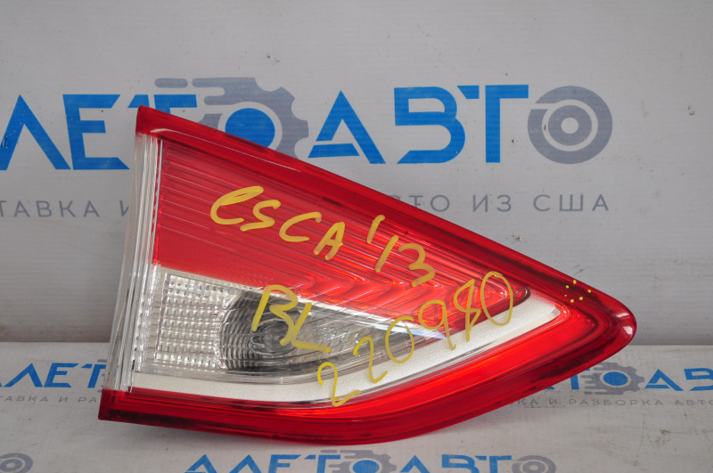 Inner taillight trunk lid left Ford Escape MK3 13-16 prerest, crack on glass