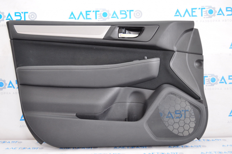 Door trim card front left Subaru Legacy 15-18 leather, black, gray insert, scratch