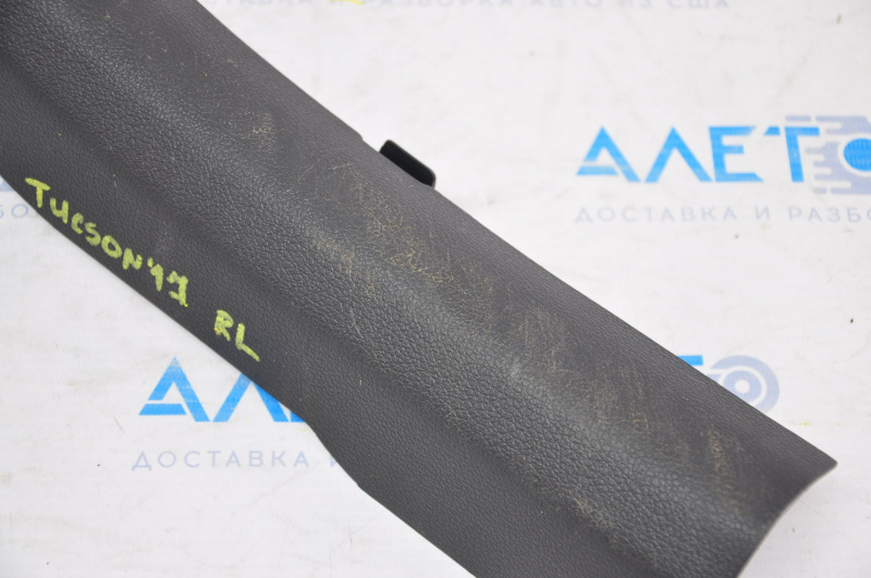 Door sill trim inner rear left Hyundai Tucson 16-21 black, rubbed