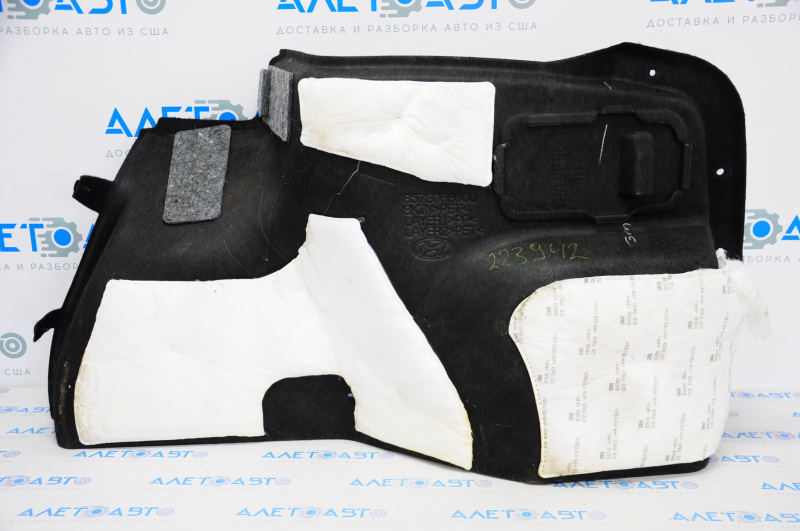 Left arch trim Hyundai Elantra AD 17-18 black, abscess crepe