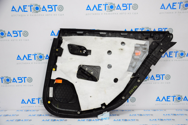 Door trim card rear left Chevrolet Malibu 13-15 black, scratches