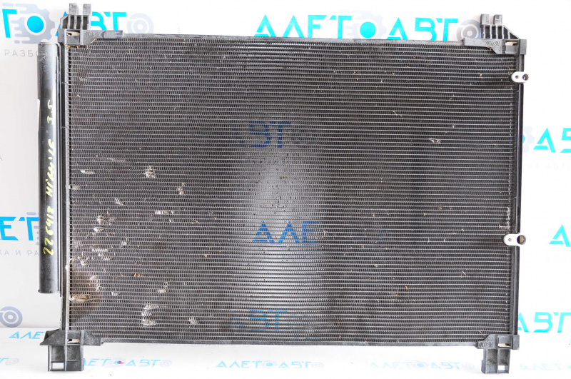 Air conditioner radiator condenser Toyota Highlander 14-19 2.7, 3.5 warped, honeycombs are dented