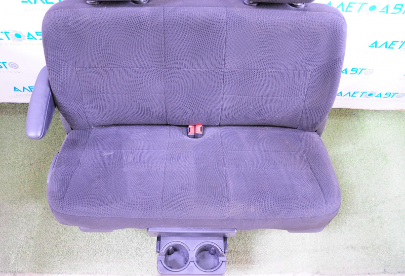 Rear row of seats 2 row Dodge Grand Caravan 11-14 cloth, black