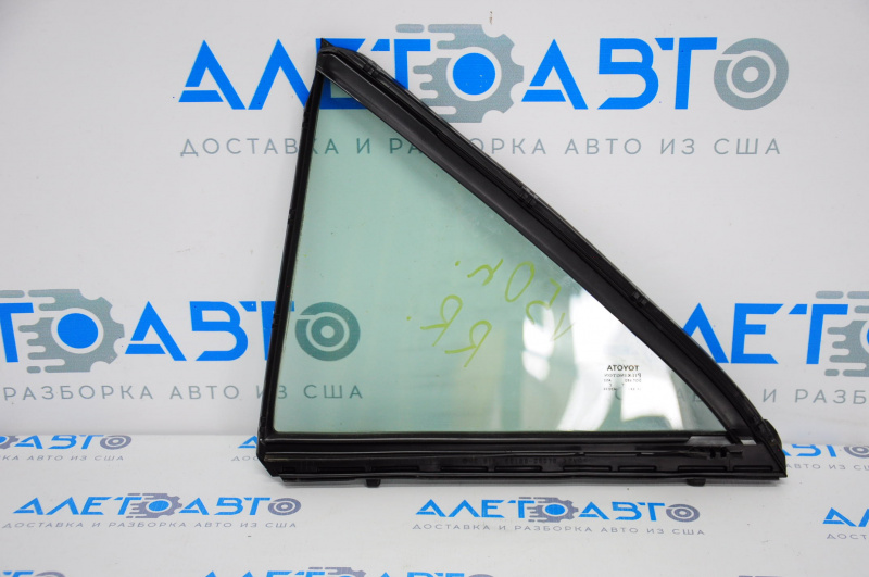 Triangle door glass with seal, rear right, Toyota Camry v50 12-14 USA