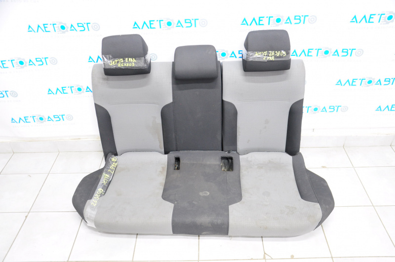 Rear row of seats 2nd row VW Jetta 11-18 USA cloth black with light gray insert, dry cleanable
