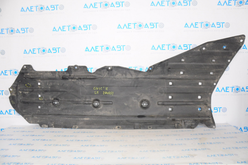 Bottom protection left Honda Civic X FC 16-21 torn fastening, tears