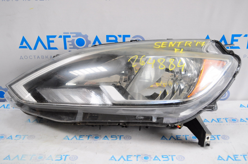Headlight front left Nissan Sentra 16-19 naked rest, USA