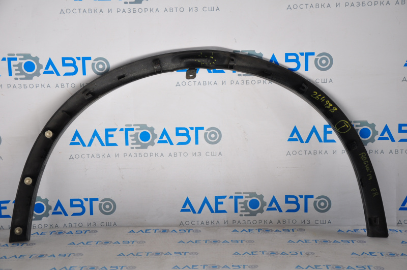Front right fender arch trim Nissan Rogue 14-20 dented, broken mount