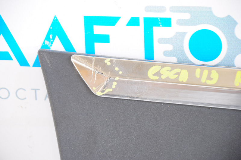 Door trim lower rear right Ford Escape MK3 13-19 with chrome molding, broken fastener, chrome is used