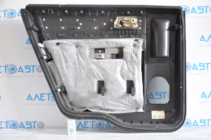 Door trim card rear right Ford Flex 13-19 rest, beige with wooden insert