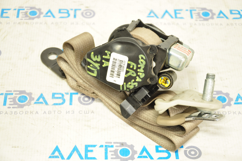 Passenger seat belt Jeep Compass 11-15 beige, housing defect
