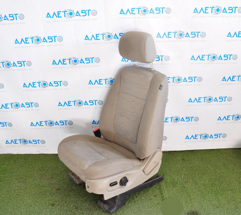 Driver's seat Ford Explorer 11-15 without airbag, mechanic, cloth gray, for cleaning