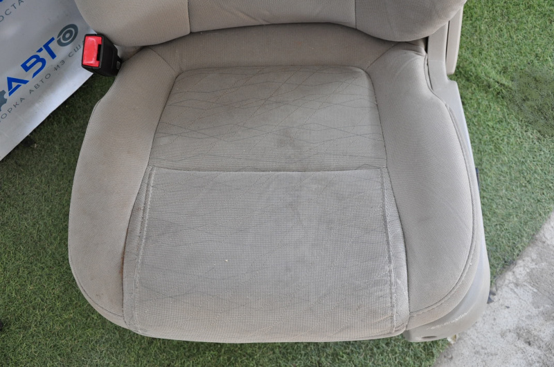Driver's seat Ford Explorer 11-15 without airbag, mechanic, cloth gray, for cleaning