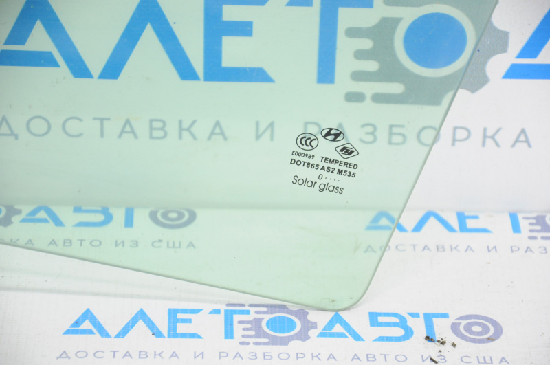Rear left door glass Hyundai Sonata 11-15