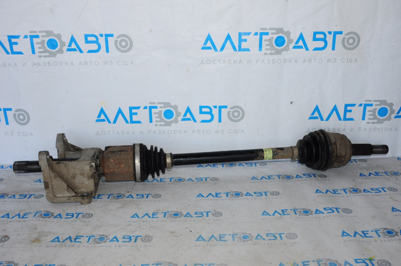 Drive axle shaft front right Nissan Leaf 13-15 with bracket, bearing play