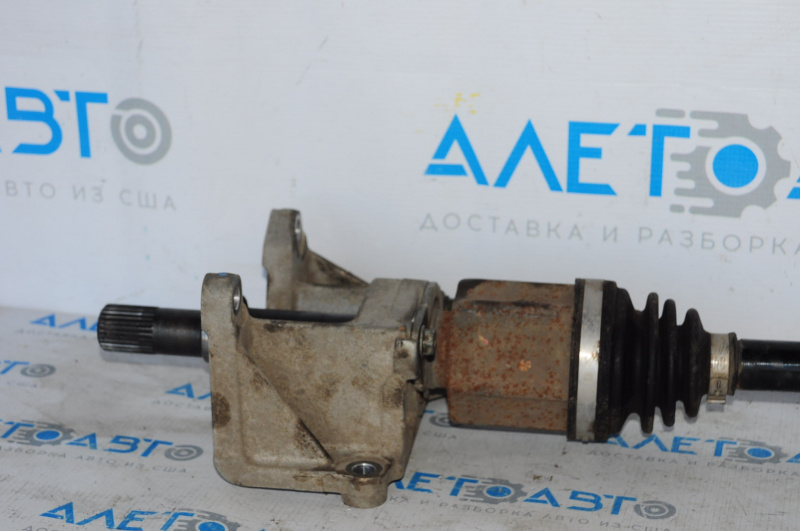 Drive axle shaft front right Nissan Leaf 13-15 with bracket, bearing play